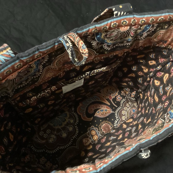 Vera Bradley button closure tote 14” by 13” with 4” depth with 13” strap hang - Picture 6 of 6